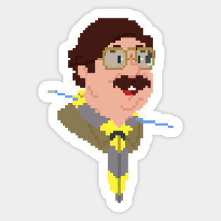 Pixel Pat - BBC Ghosts Sticker